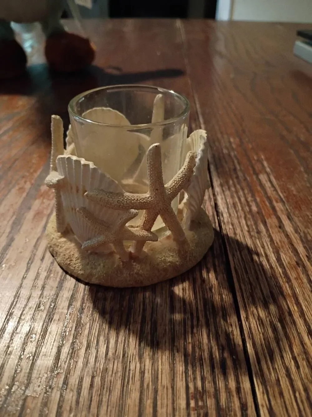 Yankee Candle Starfish Seashell Votive Holder Coastal Beach Nautical Decor